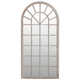 VidaXL miroir de jardin 90x45 cm fer couleur sable