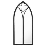 Vidaxl Garden Mirror 100x45 cm de fer noir