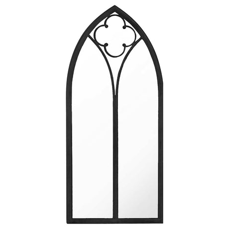 Vidaxl Garden Mirror 100x45 cm de fer noir