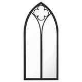 Vidaxl Garden Mirror 70x30 cm de fer noir
