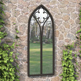 Vidaxl Garden Mirror 70x30 cm de fer noir
