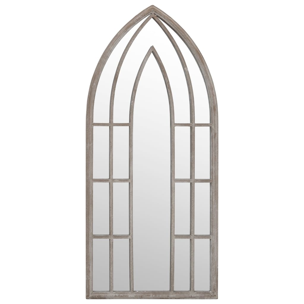 Vidaxx miroir de jardin 100x45 cm fer couleur sable