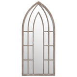 Vidaxx miroir de jardin 100x45 cm fer couleur sable