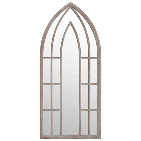 Vidaxx miroir de jardin 100x45 cm fer couleur sable