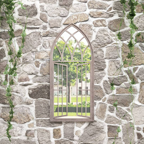 Vidaxl Garden Mirror 100x45 cm de sable de fer -colore
