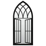 Vidaxl Garden Mirror 100x45 cm de hierro negro