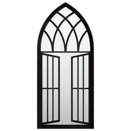 Vidaxl Garden Mirror 100x45 cm de fer noir