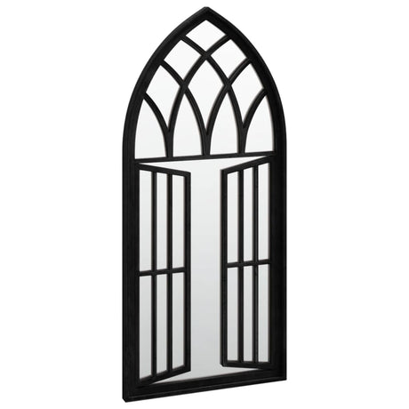 Vidaxl Garden Mirror 100x45 cm de fer noir