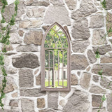 Vidaxl Garden Mirror 70x30 cm Sable de fer -colore