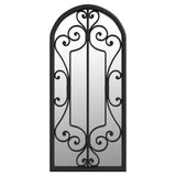 Vidaxl Garden Mirror 100x45 cm de fer noir