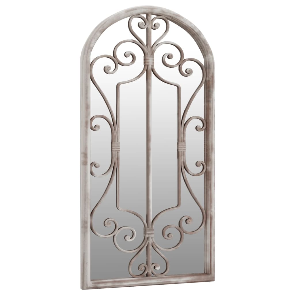 Vidaxl Garden Mirror 70x30 cm Sable de fer -colore