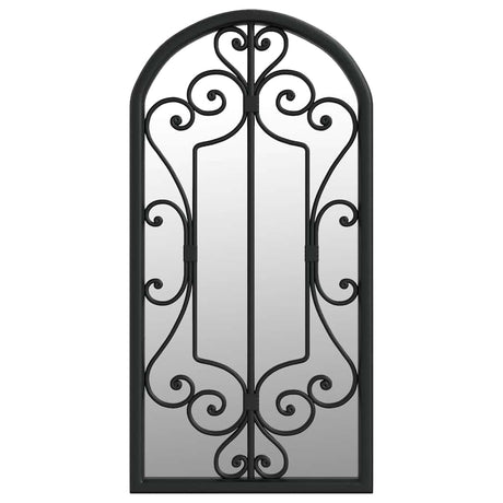 Vidaxl Garden Mirror 70x30 cm de fer noir