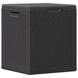 Vidaxl tuinbox 90 l pp rattan zwart
