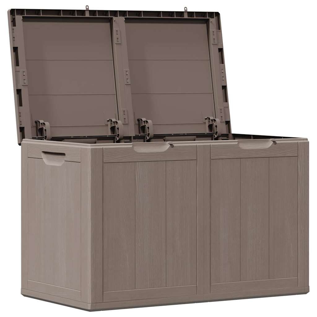 Vidaxl tuinbox 180 l pp houtlook bruin