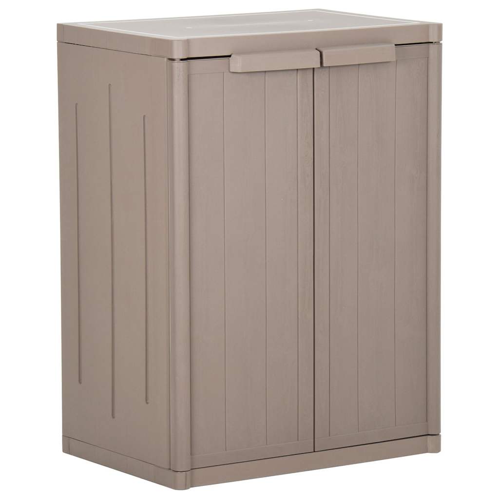 Vidaxl tuinkast 65x45x88 cm polypropyleen hout-look bruin