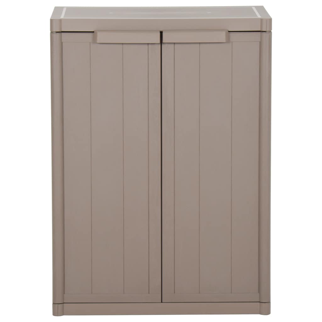 Vidaxl tuinkast 65x45x88 cm polypropyleen hout-look bruin