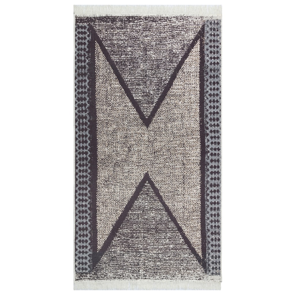 Vidaxl rug 120x180 cm Koteng schwaarz a gro