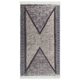 Vidaxl rug 120x180 cm Koteng schwaarz a gro