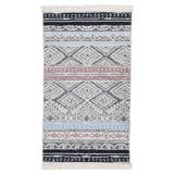 Vidaxl Rug 120x180 cm Coton rose et aqua