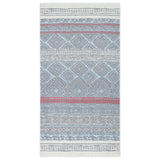 Vidaxl Rug 120x180 cm Coton rose et aqua