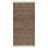 Viaxl tapis 120x180 cm beige coton et bleu