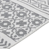 Tapis Vidaxl 160x230 cm Gris et blanc coton