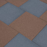 Carreaux Vidaxl Valt 6 ST 50x50x3 cm Gris en caoutchouc