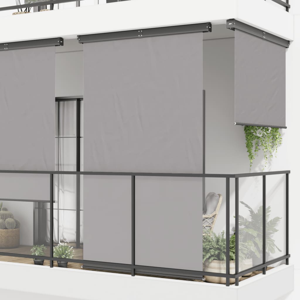 Vidaxl Balkon zaslon 145x250 cm siva