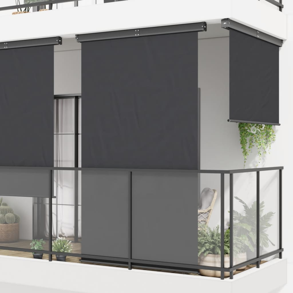 Vidaxl Balcony screen 165x250 cm Black