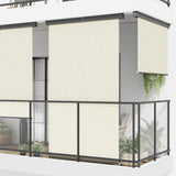 VidaXL Balcony screen 165x250 cm Cream -colored