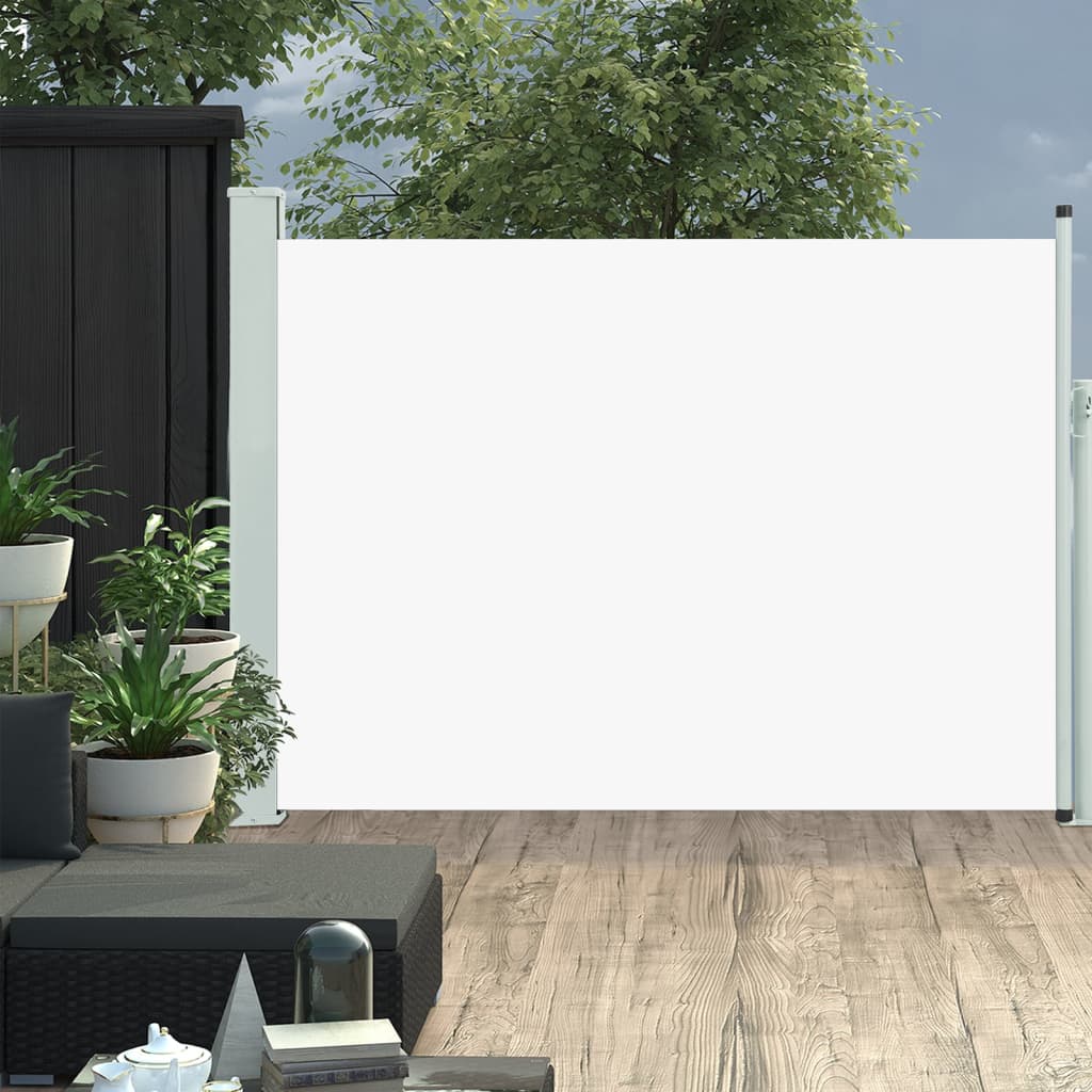 Vidaxl Garden Screen Extendable 117x500 cm Cream