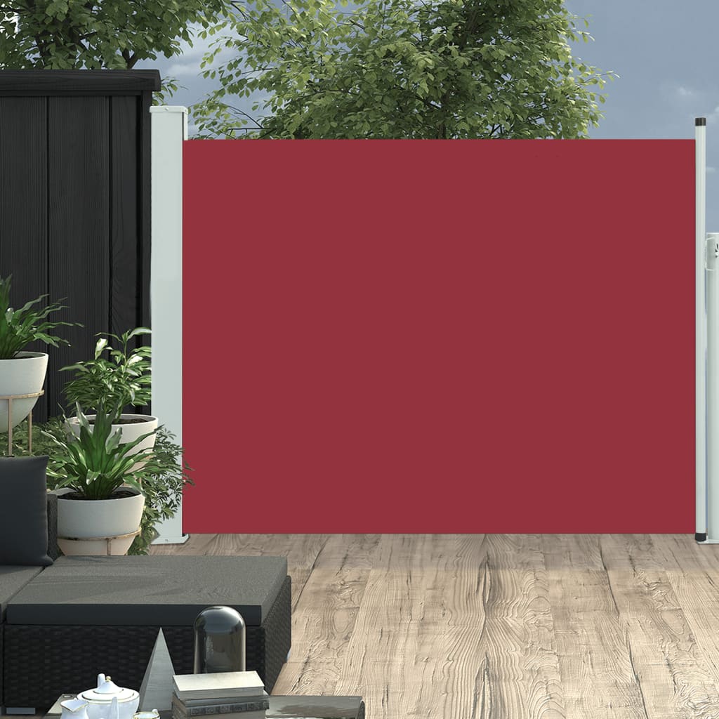 Écran de jardin vidaxl extensible 140x500 cm rouge