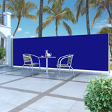 Écran de jardin vidaxl extensible 160x500 cm bleu