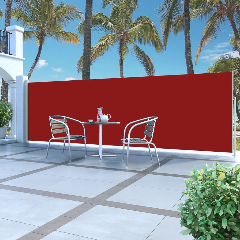 VidaXL Garden screen Extendable 160x500 cm red