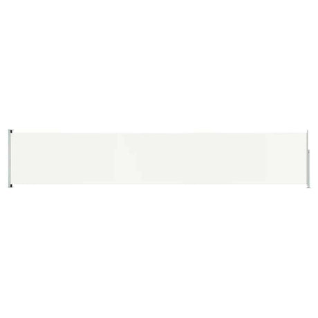 Écran de jardin vidaxl extensible 117x600 cm Crème -colored