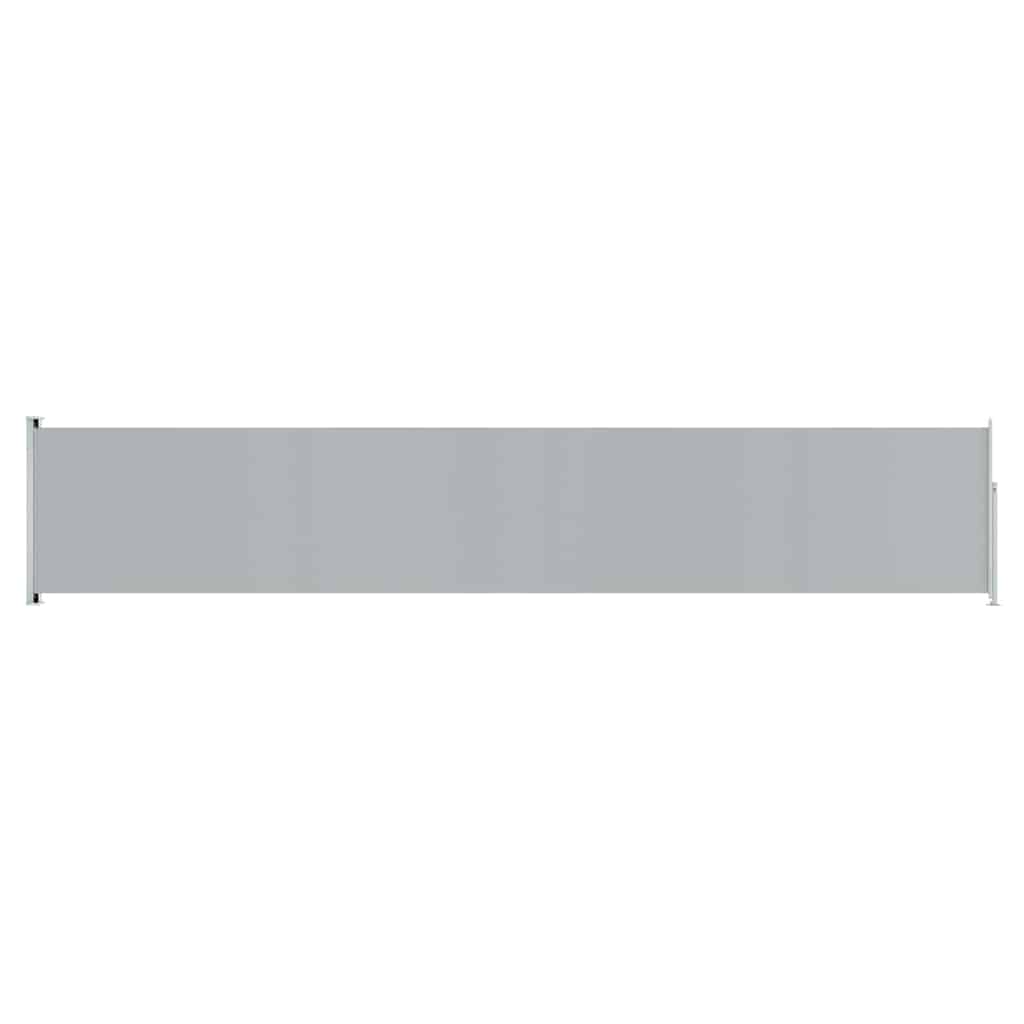 Écran de jardin vidaxl extensible 117x600 cm gris