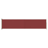 Écran de jardin vidaxl extensible 140x600 cm rouge