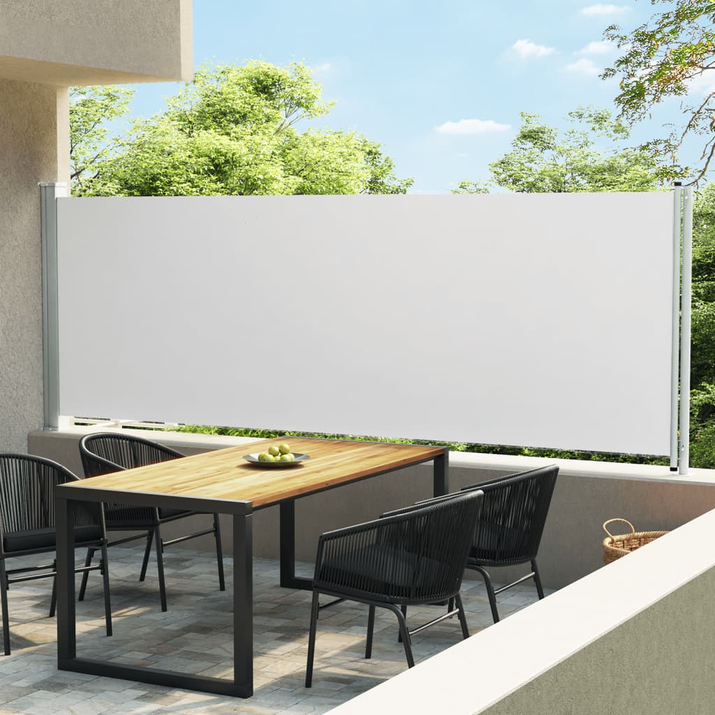 Vidaxl Garden Bildschirm Ausziehbar 160 x 600 cm Creme