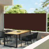 Écran de jardin vidaxl extensible 160x600 cm brun