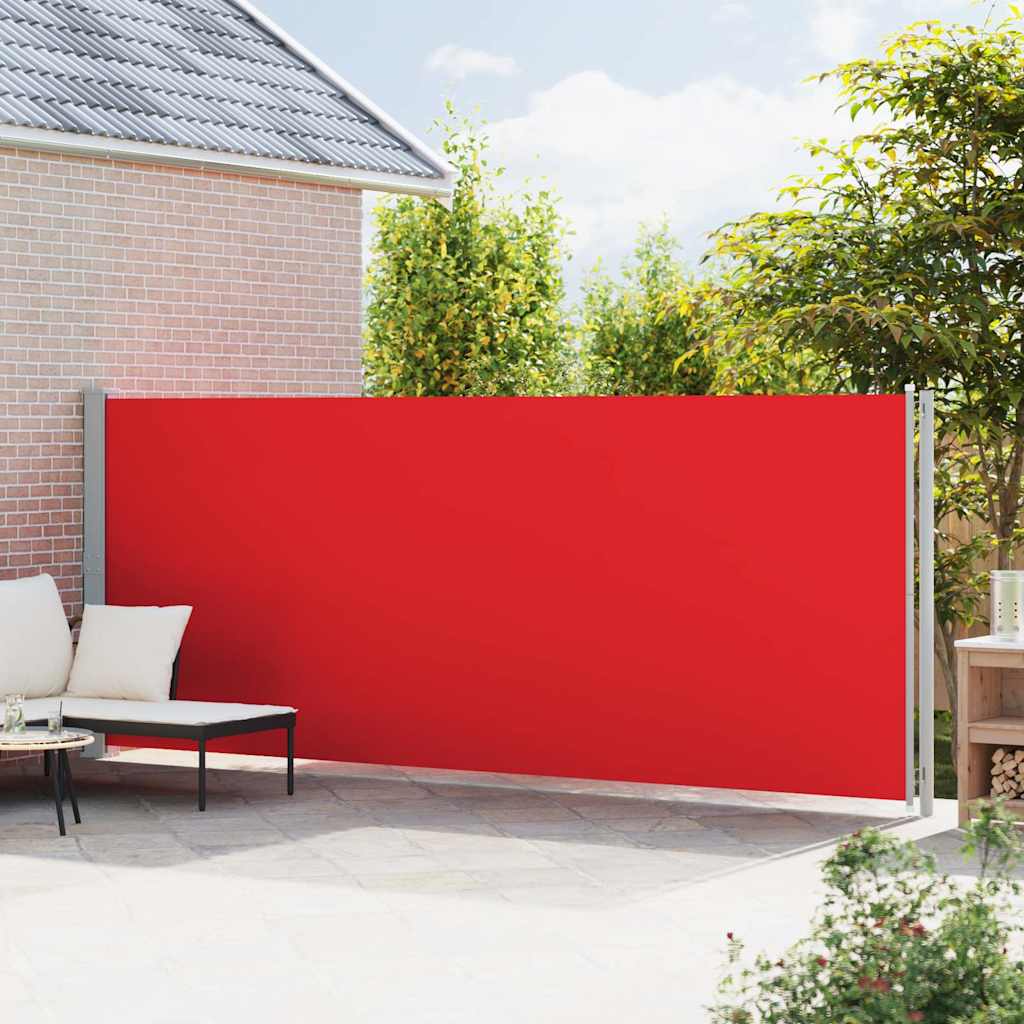 Écran de jardin vidaxl extensible 180x600 cm rouge