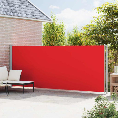 Écran de jardin vidaxl extensible 180x600 cm rouge