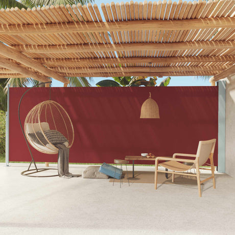 Écran de jardin vidaxl extensible 200x600 cm rouge