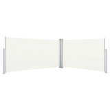En pare-brise Vidaxl extensible 160x600 cm Crème -colored