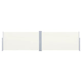 En pare-brise Vidaxl extensible 160x600 cm Crème -colored