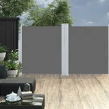 Pare-brise Vidaxl extensible 160x600 cm anthracite -colored