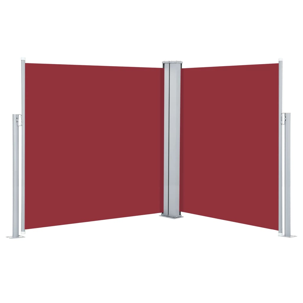 Pare-brise Vidaxl extensible 160x600 cm rouge