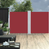 Pare-brise Vidaxl extensible 160x600 cm rouge