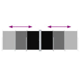 Pare-brise Vidaxl extensible 180x600 cm noir