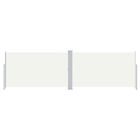En pare-brise Vidaxl extensible 180x600 cm Crème -Colored