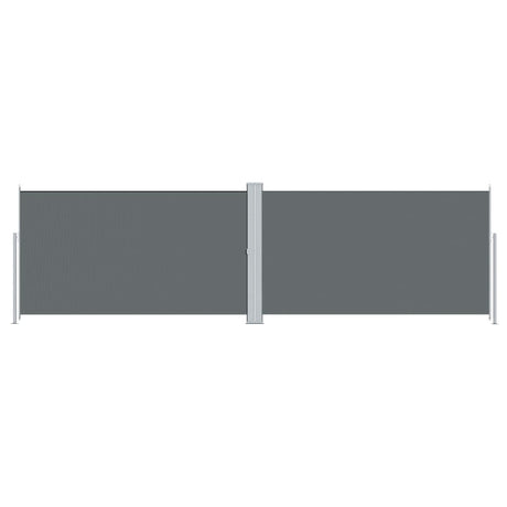 Pare-brise Vidaxl extensible 180x600 cm anthracite -colored